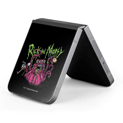 Adult Swim Rick and Morty Tentacle Attack Galaxy Z Flip6 Skin